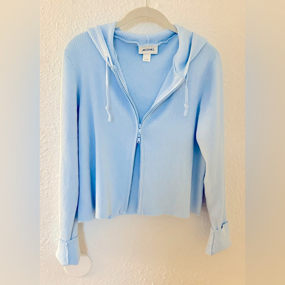 MONKL Baby Blue hoodie sweater L